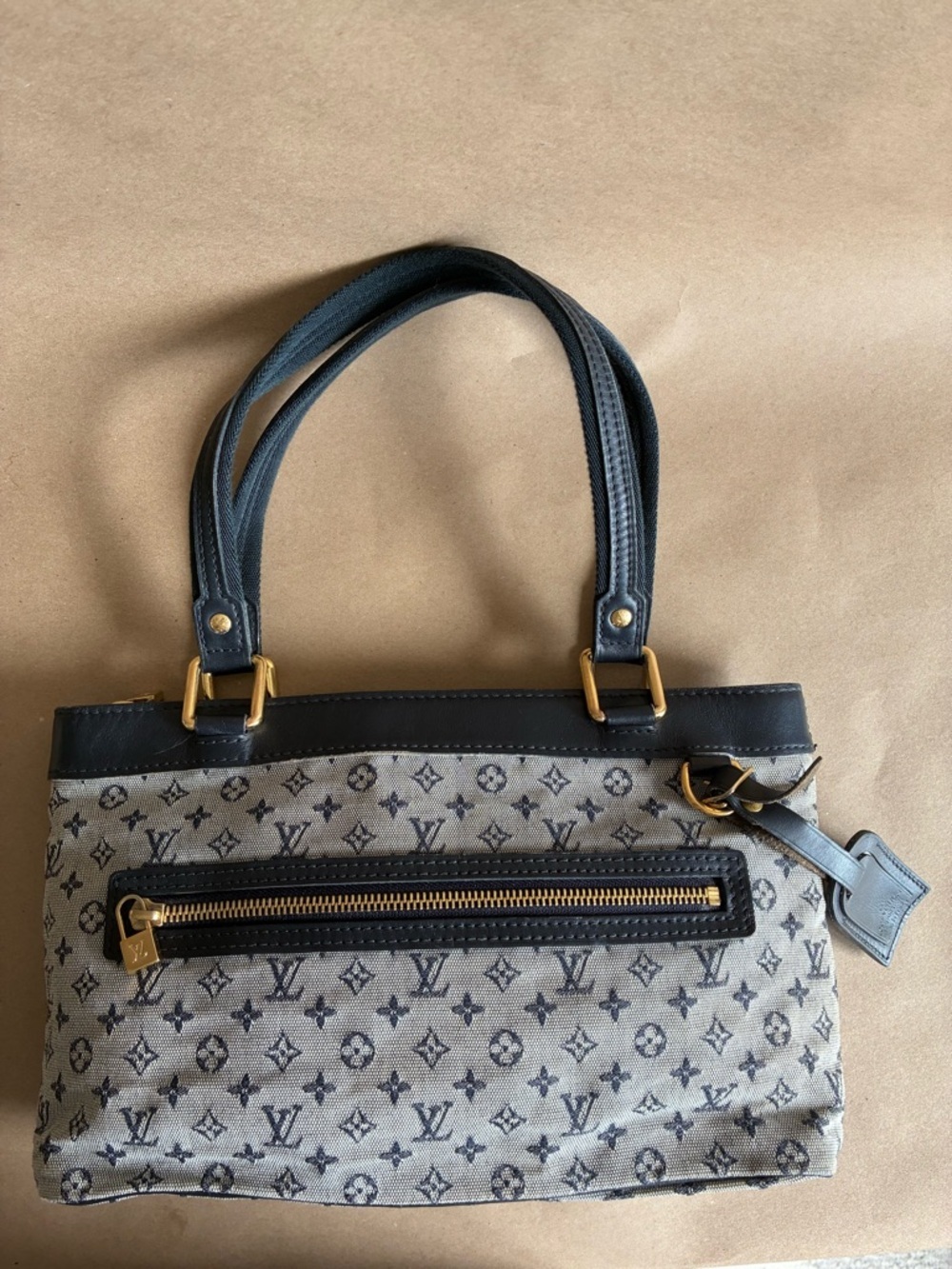 Louis Vuitton Blue Monogram Lin Lucille PM Bag